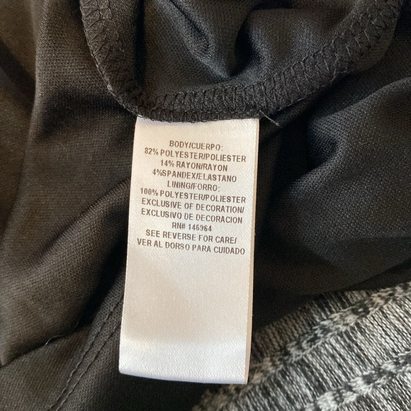 Robbie Bee Women’s Midi Sweater Dress, Fit & Flare, Gray/Black Size L - Picture 11 of 11